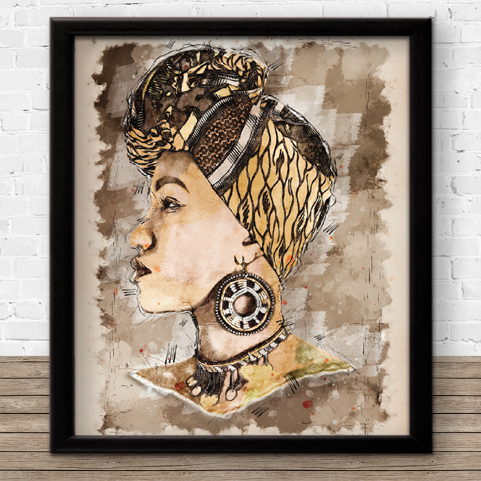 Black Woman Print E